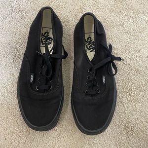 Women’s All Black Vans Shoes